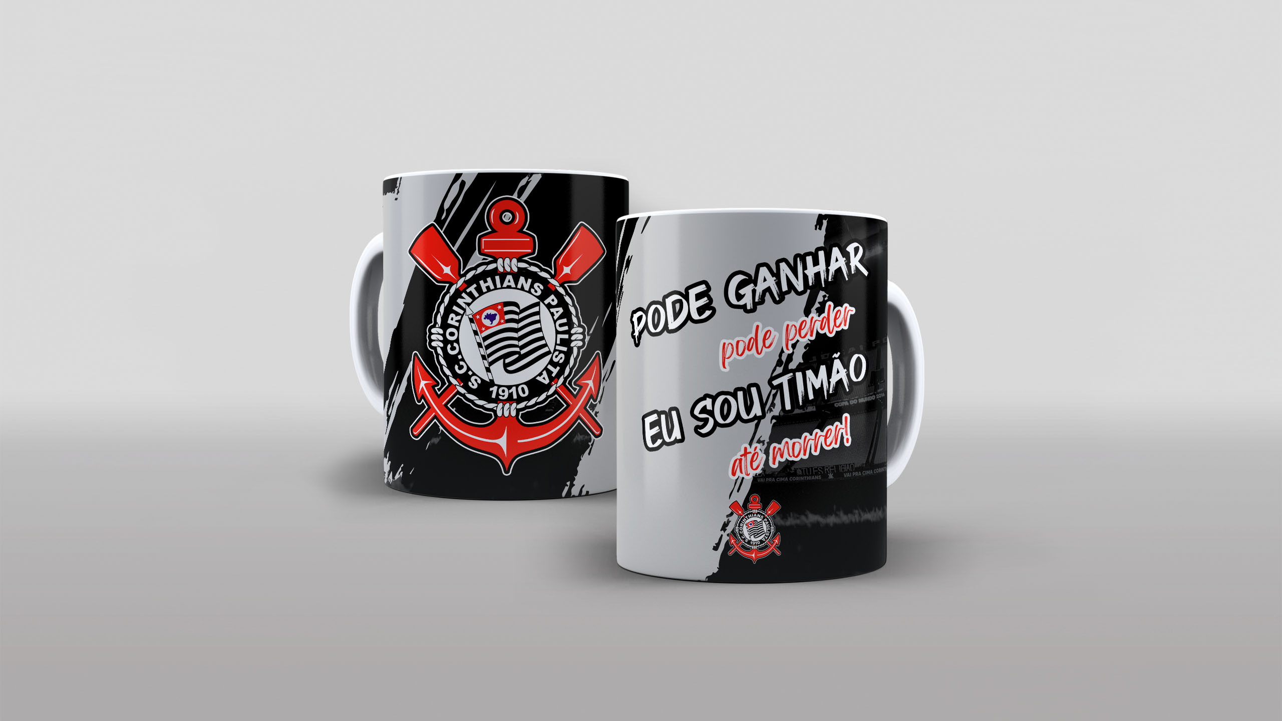 Caneca Corinthians - Pode ganhar Pode perder