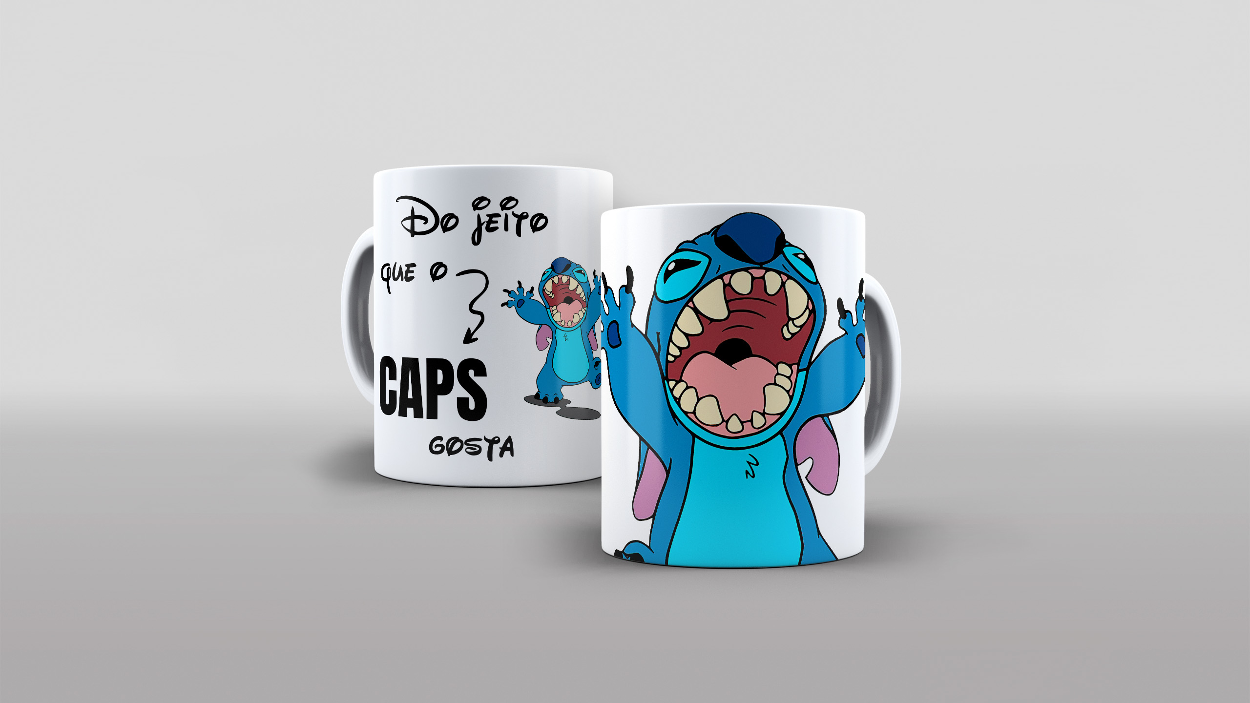 Caneca stitch Do jeito que o caps gosta