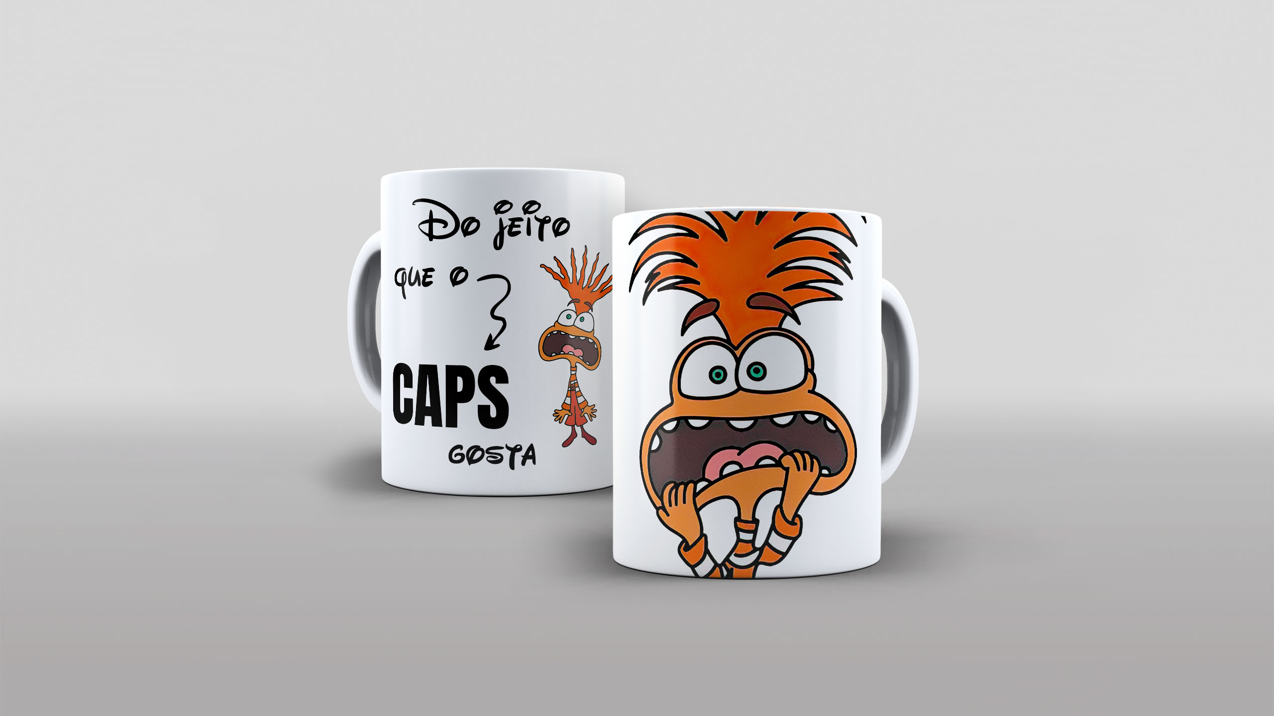 Caneca ansiedade divertidamente Do jeito que o caps gosta