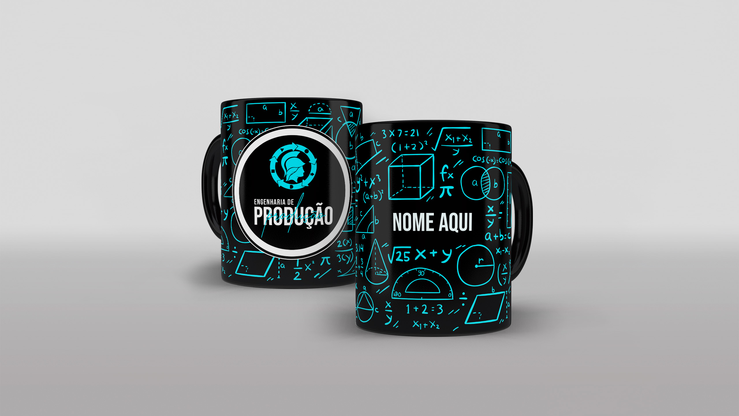 Caneca Engenharia de produção com nome